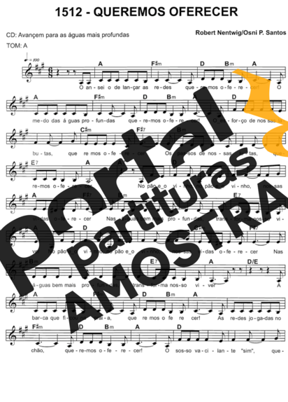Catholic Church Music (Músicas Católicas) Queremos Oferecer partitura para Teclado
