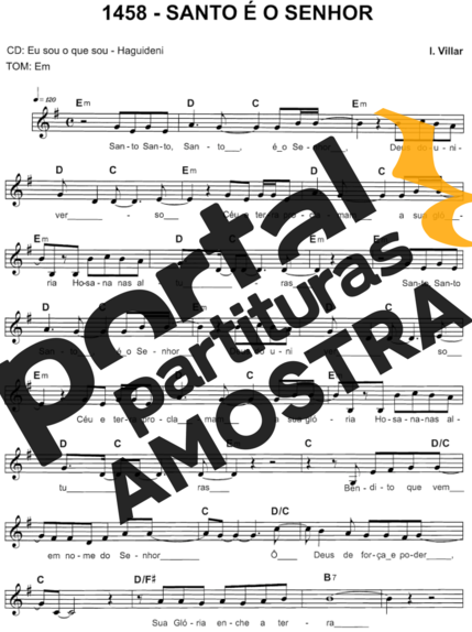 Catholic Church Music (Músicas Católicas) Santo É O Senhor partitura para Teclado