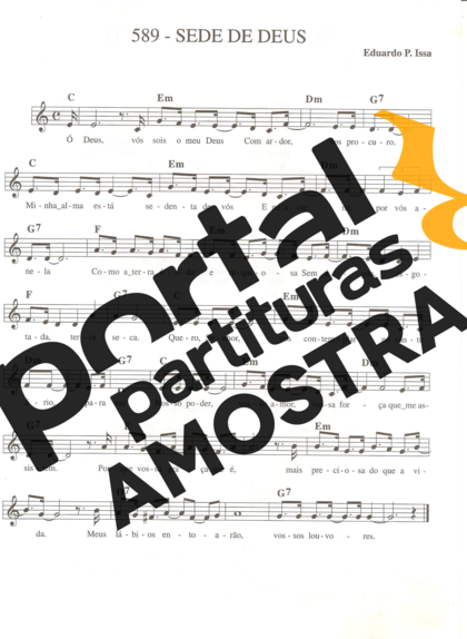 Catholic Church Music (Músicas Católicas) Sede de Deus partitura para Teclado