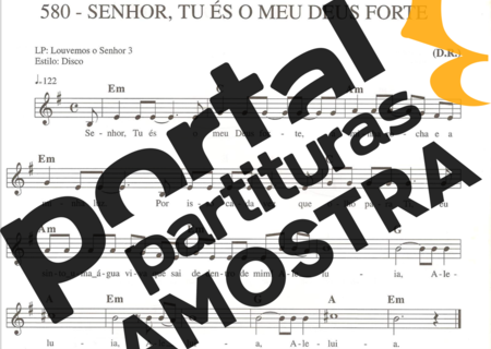 Catholic Church Music (Músicas Católicas) Senhor Tu És o Meu Deus Forte partitura para Teclado