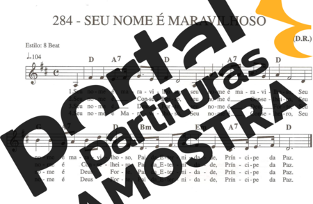 Catholic Church Music (Músicas Católicas) Seu Nome é Maravilhoso partitura para Teclado