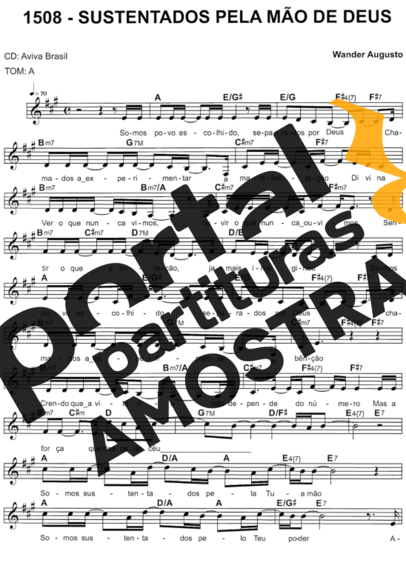 Catholic Church Music (Músicas Católicas) Sustentados Pela Mão De Deus partitura para Teclado