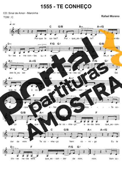 Catholic Church Music (Músicas Católicas) Te Conheço partitura para Teclado
