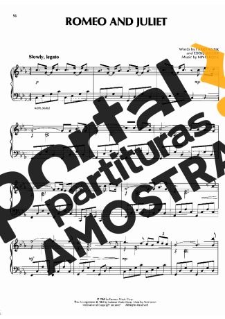 Nino Rota  partitura para Piano