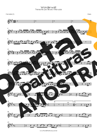 Oasis  partitura para Clarinete (C)