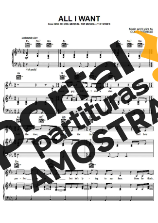 Olivia Rodrigo All I Want partitura para Piano