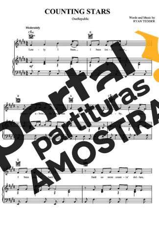 OneRepublic Counting Stars partitura para Piano