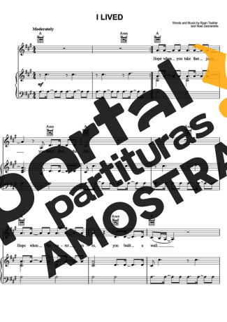 OneRepublic I Lived partitura para Piano