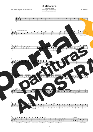 Os Incríveis  partitura para Clarinete (Bb)