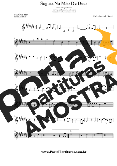 Padre Marcelo Rossi  partitura para Saxofone Alto (Eb)