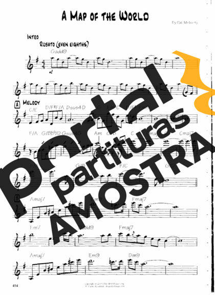 Pat Metheny  partitura para Guitarra