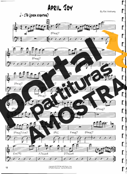 Pat Metheny April Joy partitura para Guitarra