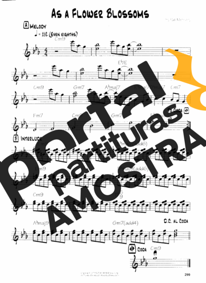 Pat Metheny As A Flower Blossoms partitura para Guitarra