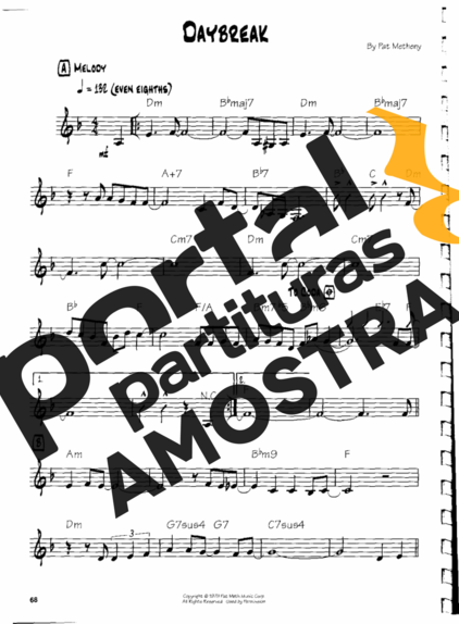 Pat Metheny  partitura para Guitarra