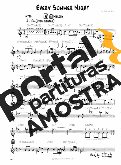 Pat Metheny Every Summer Night partitura para Guitarra