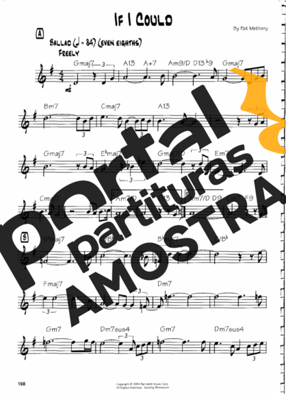 Pat Metheny  partitura para Guitarra