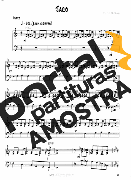 Pat Metheny  partitura para Guitarra