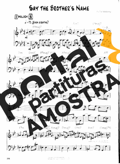 Pat Metheny Say The Brothers Name partitura para Guitarra