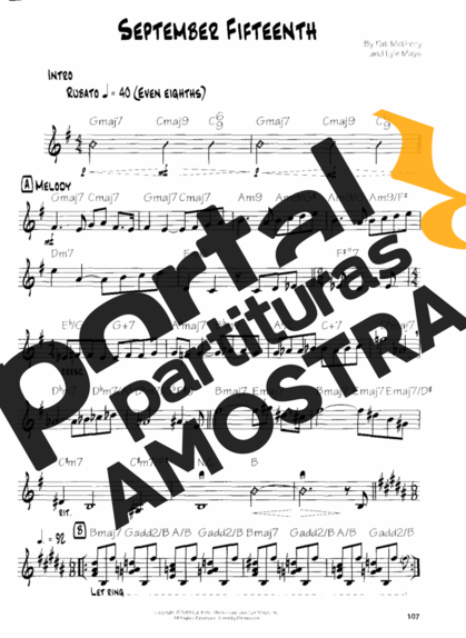 Pat Metheny  partitura para Guitarra