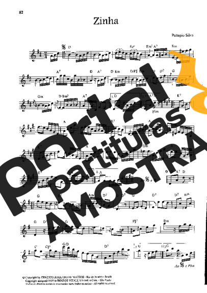 Patápio Silva  partitura para Flauta Transversal
