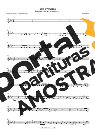 Paulo Neto  partitura para Clarinete (Bb)