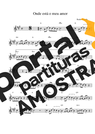 Paulo Ricardo Onde Está Meu Amor partitura para Clarinete (Bb)
