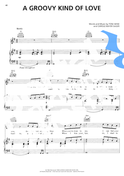 Phil Collins A Groovy Kind Of Love partitura para Piano