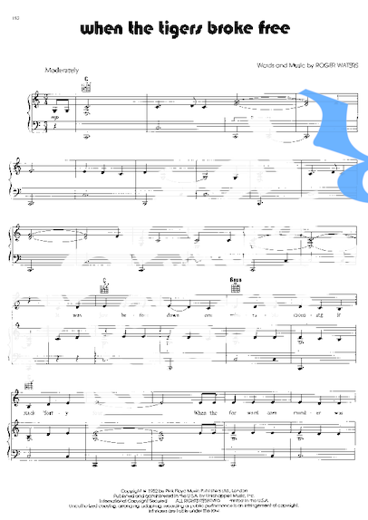 Pink Floyd  partitura para Piano