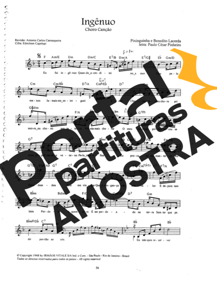 Pixinguinha  partitura para Teclado