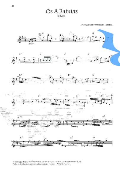 Pixinguinha  partitura para Flauta Transversal