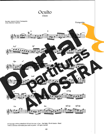Pixinguinha  partitura para Clarinete (C)