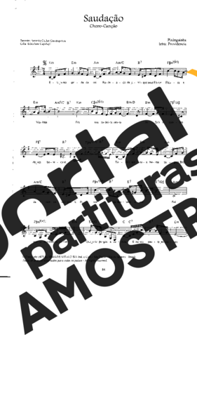 Pixinguinha Saudação partitura para Cavaco
