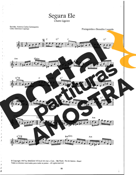 Pixinguinha  partitura para Teclado