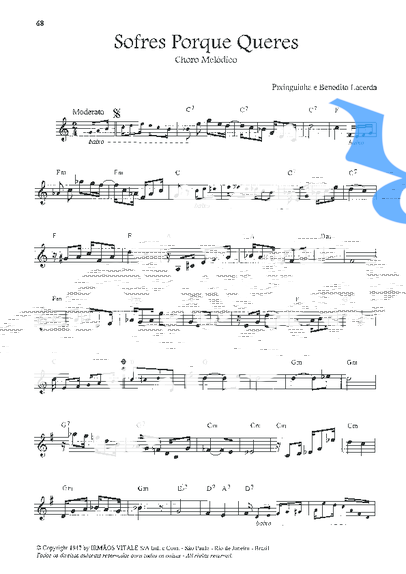 Pixinguinha Sofres Porque Queres partitura para Violino