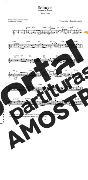 Pixinguinha Soluços partitura para Bandolim