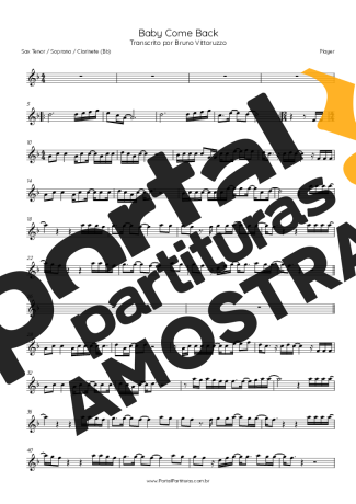 Player  partitura para Clarinete (Bb)