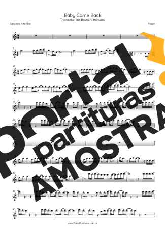 Player  partitura para Saxofone Alto (Eb)