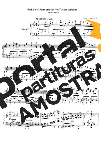 Prokofiev  partitura para Piano