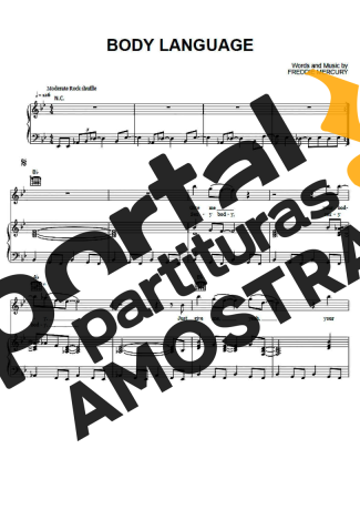 Queen  partitura para Piano