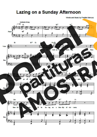 Queen  partitura para Piano