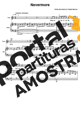 Queen  partitura para Piano