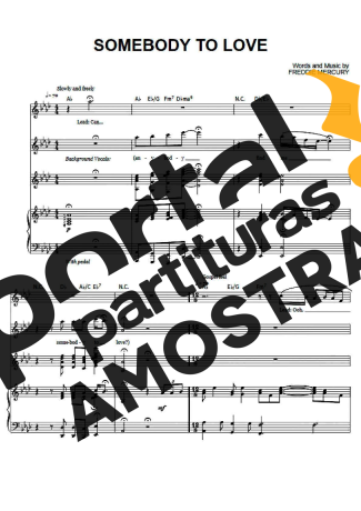 Queen  partitura para Piano