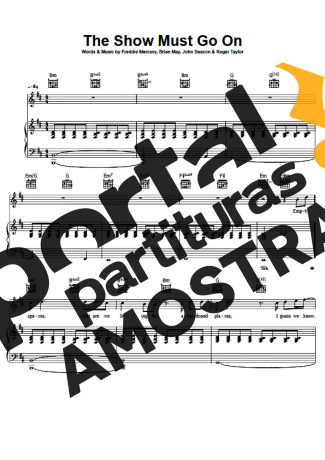 Queen  partitura para Piano