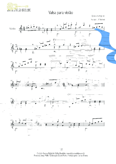 Quincas Laranjeiras  partitura para Violão