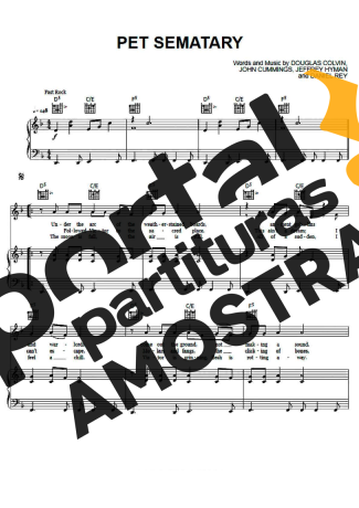 Ramones Pet Sematary partitura para Piano