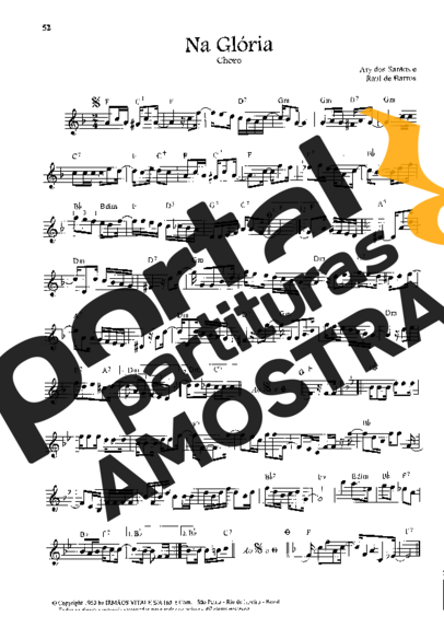 Raul de Barros Na Glória partitura para Teclado