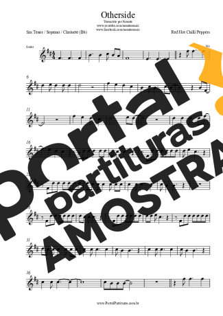 Red Hot Chili Peppers  partitura para Clarinete (Bb)