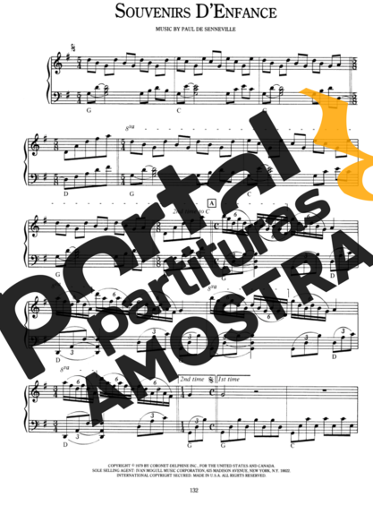 Richard Clayderman Souvenirs DEnfance partitura para Piano