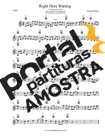 Richard Marx  partitura para Violão