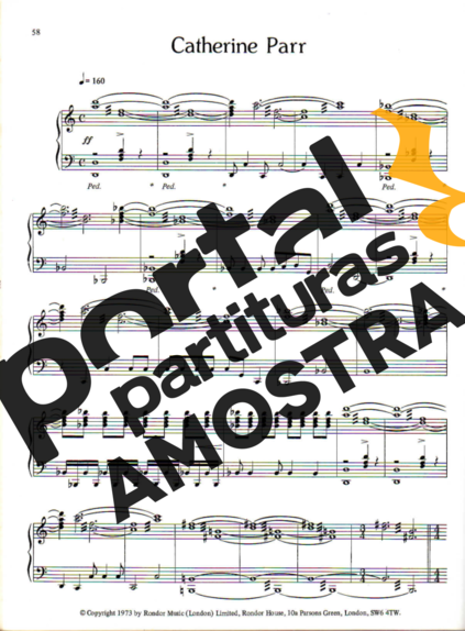 Rick Wakeman  partitura para Piano